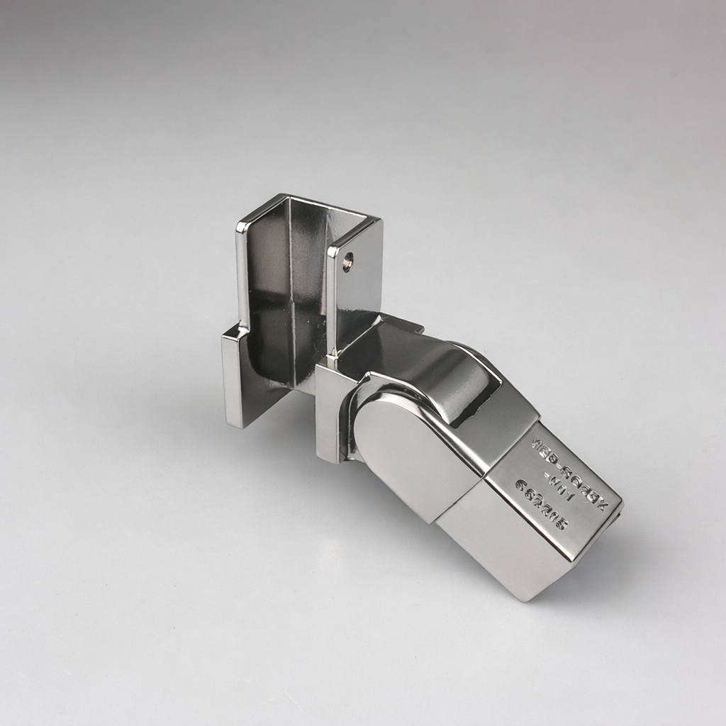90 Degree Vertical Adjustable for Downstairs Application - Left hand - Polished Stainless Steel